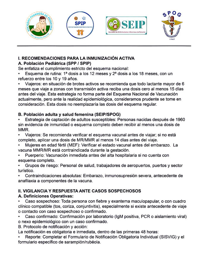 Alerta Epidemiológica Sarampión Pago 2