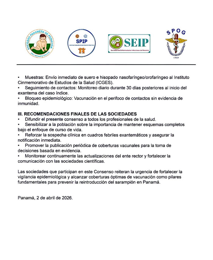 Alerta Epidemiológica Sarampión Pago 3