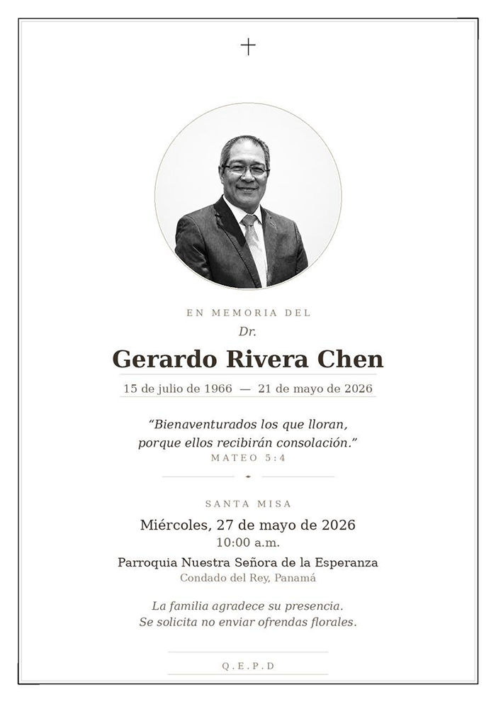 Misa Dr. Gerardo Rivera Chen