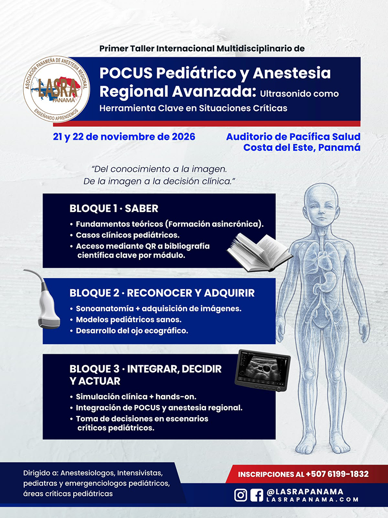POCUS Pediátrico y Anestesia Regional Avanzada - Bloques