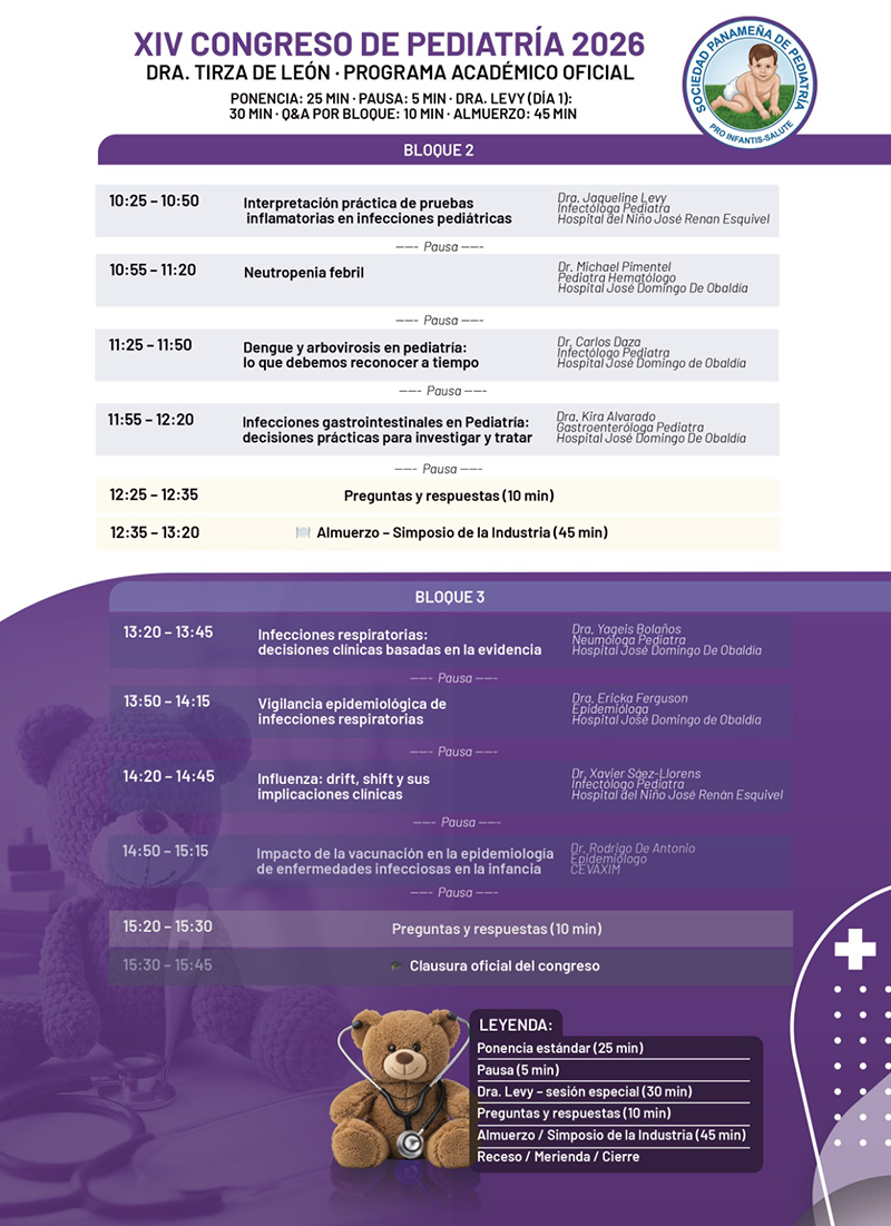 Programa XXIV Congreso Regional de Pediatría - Chiriquí (3)